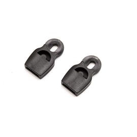 Bicycle Mudguard Attachment Clip Holder V Struts Black Pack of 2