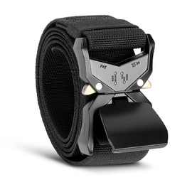 Jane Luxury Tactical Belt Men Adjustable Military, 1000d Nylon With Aluminum Alloy Buckle, 44-52''Waist Adjustable