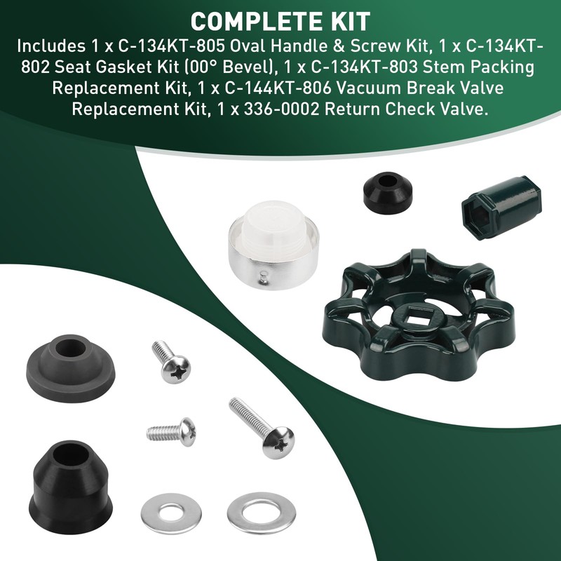 Aulpq for C-144KT-807 Outdoor Faucet Repair Kit, for C-144/244 Series