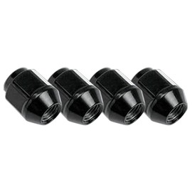 BBS Owl Nuts, Black, M12 x 1.5, Short (total length 0.9 inches (24 mm), Set of 4