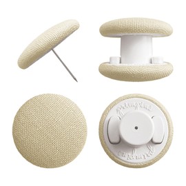 Primpins Duvet Clips - Classic Linen - 20 Colors Available - Double Sided Pin Fasteners - Prevents Comforter from Shifting in Cover (Set of 4, Sand)