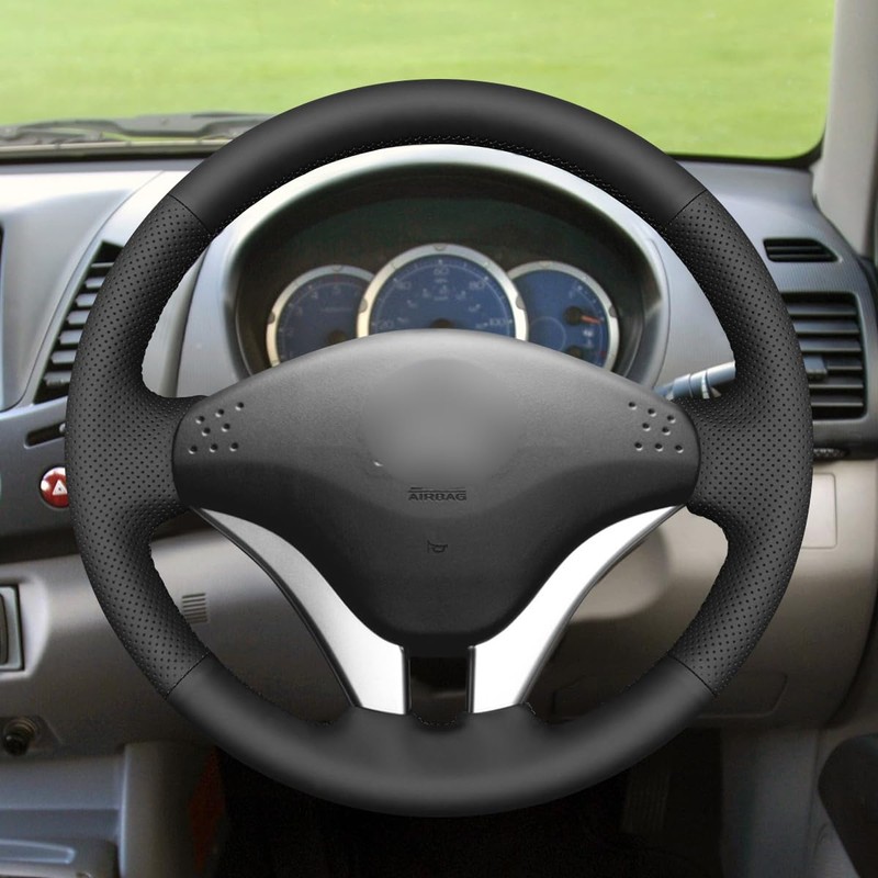 MEWANT Steering Wheel Cover for Mitsubishi L200 2006-2015 Hand Sewing