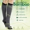 Iambamboo Mens Compression Socks for Men Women (3 Pairs) 15-20