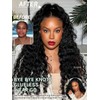 KLAIYI Water Wave Curly Bye Bye Knots Glueless Wigs Human