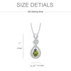 Aprila Women Infinity Necklace 925 Sterling Silver Twist Teardrop Pendant