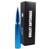 VMS RACING Anti-Theft Retractable Blue 50 Caliber Bullet Antenna For