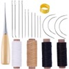 Leather Craft Needles and Waxed Threads Set, Qtopun 20Pcs Leather