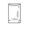 Aldy H-4 Zipper Clear Plastic Bags, Pack of 100, Width