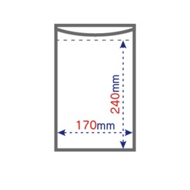 Aldy H-4 Zipper Clear Plastic Bags, Pack of 100, Width 6.7 x Length 9.4 inches (17 x 24 cm), Thickness 0.002 inches (0.04 mm), Writing Field Included