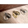 Oval Shaped Beehive/Reeded Door Lock Keyhole Escutcheons in Various Finishes