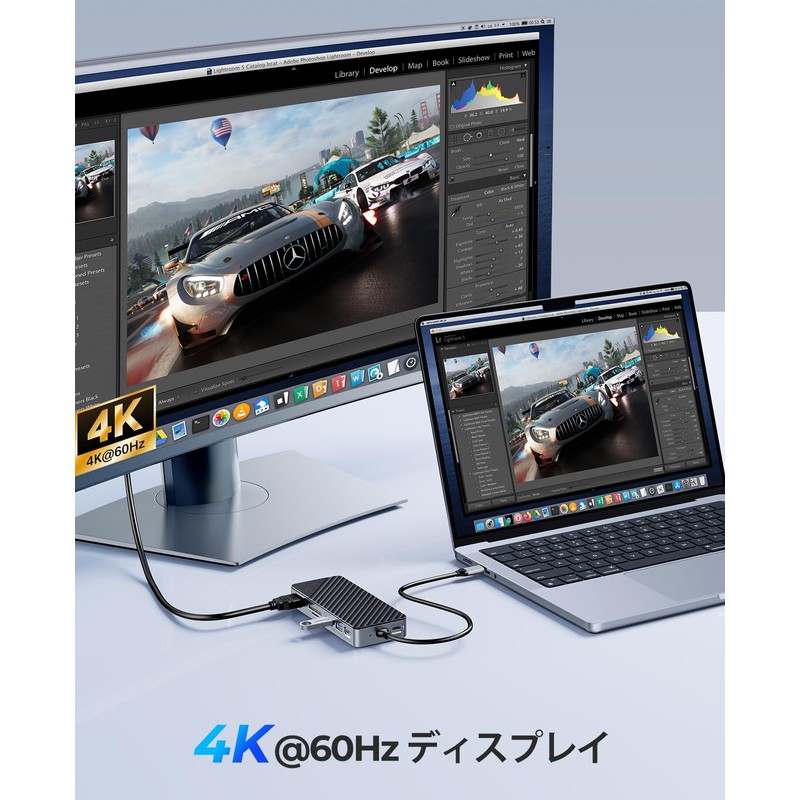 USB C Hub with M.2 SSD Case, ORICO USB-C Docking