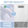 10ftx40ft White Backdrop Ceiling Drapes,2Panels 40ft Height Wrinkle Free Tent