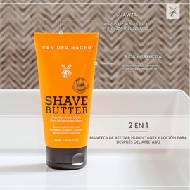 Van Der Hagen Shave Butter, 6 Ounce