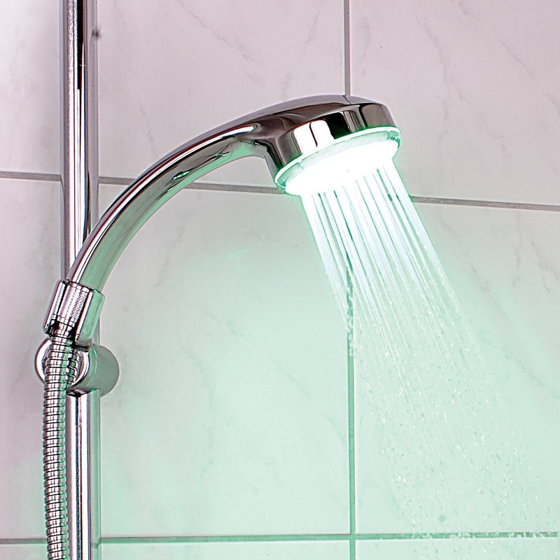 Infactory LED Shower Head with Automatic 4–Colour Changer