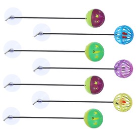 BESPORTBLE Unique Reptile Bell Balls 7pcs Sucker Toys for Lizards Bearded Dragon Toys Wear-Resistant Lizard Accessories Random