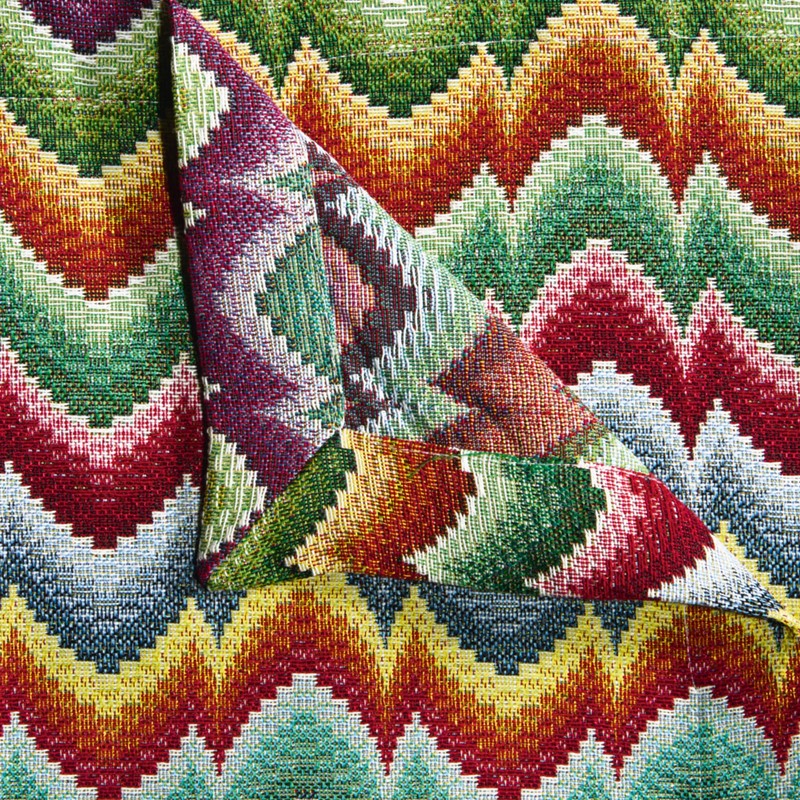 Erwin Müller Tablecloth Wave Colourful Size 85 x 85 cm