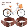 GANAZONO 1 Pair of Bike Basket Strap Front Handlebar Storage