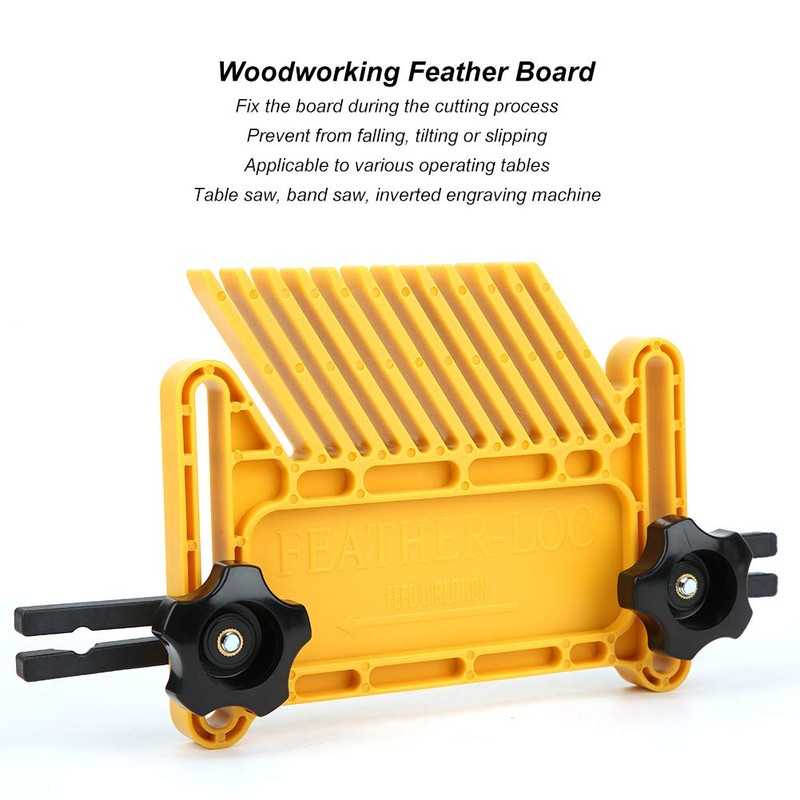 Table Saw Spring Board, 2 Yellow Spring Boards, Inverted Engraving