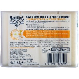 Le Petit Marseillais, Extra Sweet Orange Blossom Soap 4 x 100 g