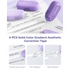 Four Candies Purple Stationery Set Gel Ink Pens, Correction Tape,