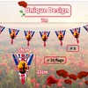 Abitoncc Lest We Forget Flag Bunting 7m Remembrance Day Flag