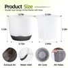 QCQHDU 2 Pack Orchid Pots with Holes for Repotting, Double-Layer