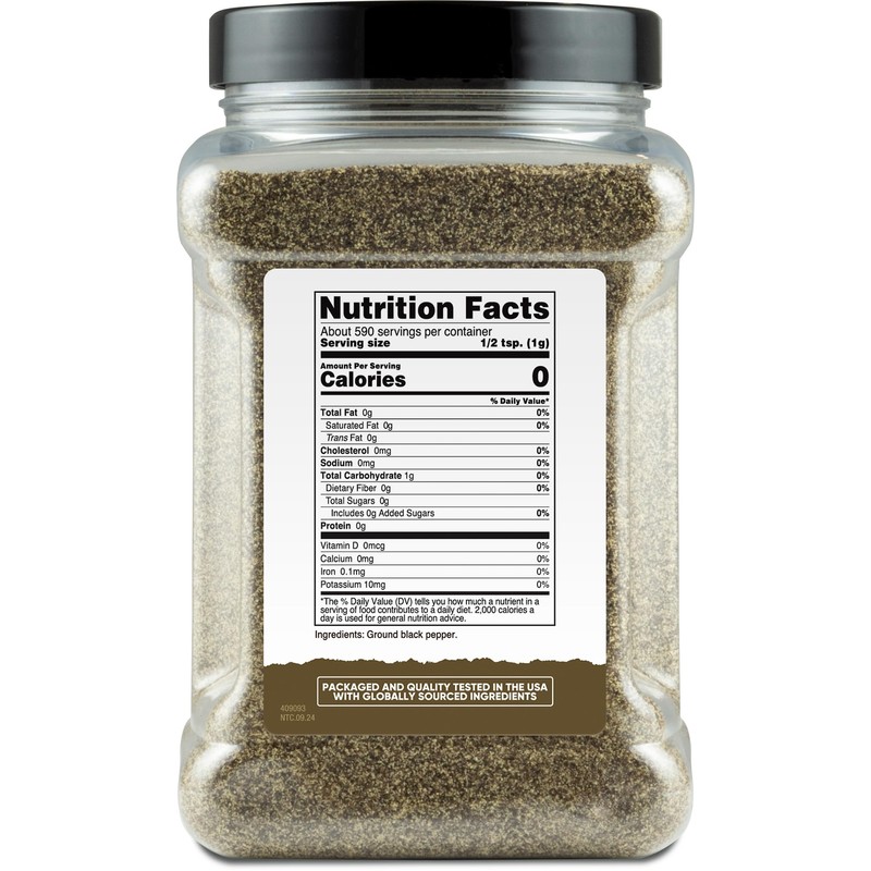 Nutricost Pantry Coarse Ground Black Pepper (1.3 Pounds) - No