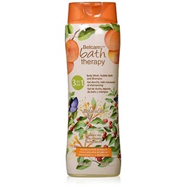 Belcam Bath Therapy Botanicals 3-in-1 Body Wash, Bubble Bath, Shampoo, Honeysucle & Peach, 16.9 Fl Oz, 16.9 Fluid Ounce (pack Of 6)
