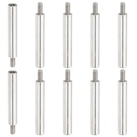 PATIKIL 10 Pcs M3x30+6mm Stainless Steel Standoff Extension Posts Screws,Metric Male Female Thread Adapters Spacer for PCB,Quadcopter Drone,Computer & Circuit Board Assortment Kit