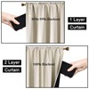 KEQIAOSUOCAI 100 Pct Blackout Curtains with Black Liner for Bedroom