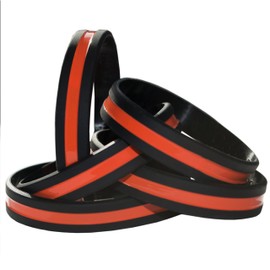 Goods For Giving Thin Orange Line Bracelet Search and Rescue and EMS Support · 1, 5, 10, 25, 50, 100 Packs