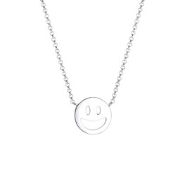 Elli Ohrringe Damen Ohrstecker Smiley Face Emoji mit Kristall in 925 Sterling Silber