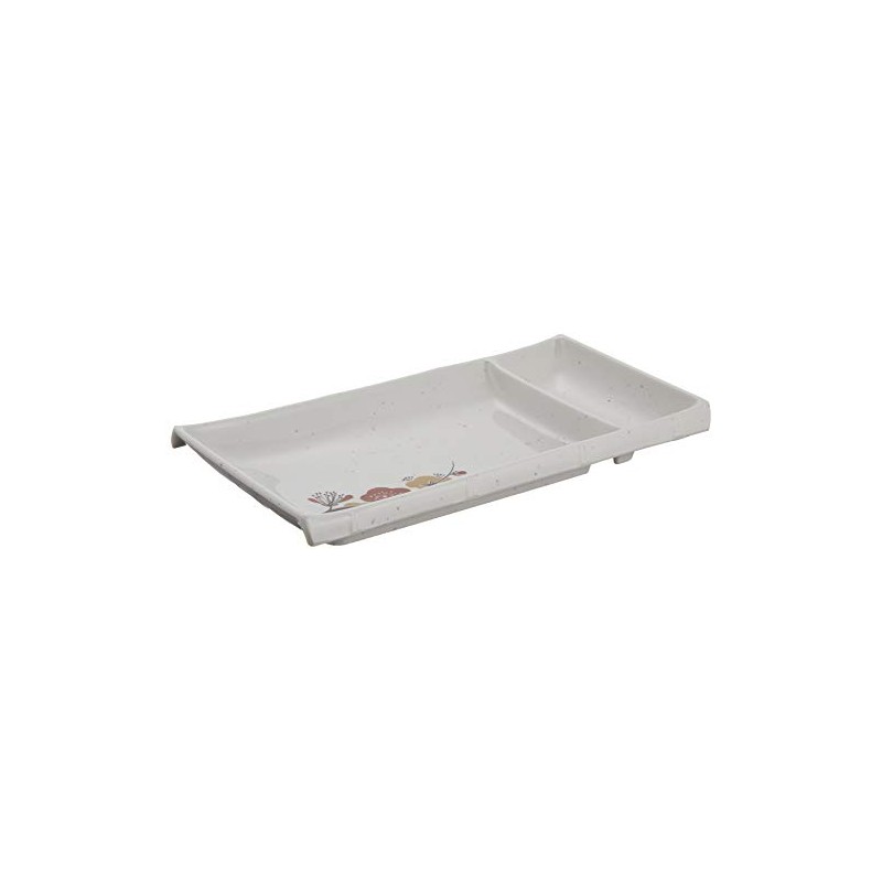 ENTEC 竹形 刺身皿 元禄梅 U-32