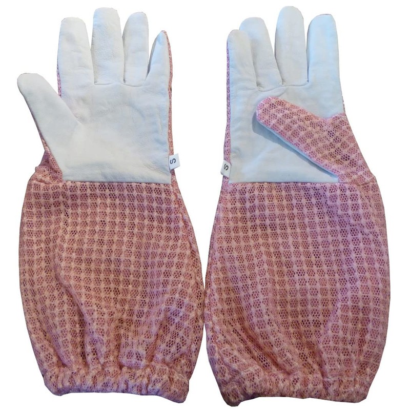 AGS Beekeeper gloves 3 Layer Ultra Ventilated Pink Bee keeping