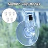Pack of 5 suction cup hooks, for car parking permit