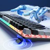 87 Key Mechanical Keyboard RGB Backlight Blue Switch Quick Response