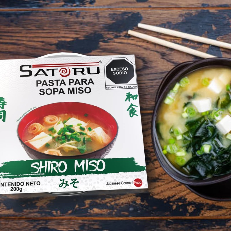 Satoru Pasta para hacer Sopa Miso, Miso blanco, 200 gramos