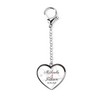 Herz & Heim® Metal Heart Shape Keyring with Your Own