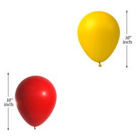 10 Inch Balloons Red Yellow Happy Birthday Party Decoration Colorful Latex Balloons Spain Football Theme Birthday Party Wedding Christmas Decoration Balloons 30 Pack