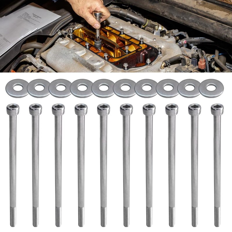 Qblahip New Intake Manifold Bolts Stainless Steel Kit for GEN