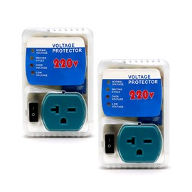 [ETL Listed] BSEED Surge Protector, Surge Protector Outlet for Home Appliances, Power Surge Protector Suit for Refrigerator, TV, Computer and Freezer, Adjustable Voltage Regulator, 220V, 4400W, 2 Pack