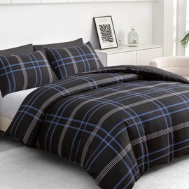 Pamposh Double Duvet Set – Brushed Microfiber Double Duvet Cover - Hypoallergenic Quilt Cover Bedding Sets 3 Pcs With Zipper Closure For All Seasons