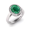 LMDPRAJAPATIS Natural 8.00 Ct Lab Certified Emerald Panna 925 Sterling