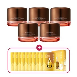 Crema Caracol 자민경 크레마카라콜 오리지날 달팽이 크림 50ml 5개 + 프로폴리스 마스크팩 10개팩 Jamin Kyung Crema Caracol Original Snail Cream 50ml 5 packs + Propolis Mask Pack 10 pieces