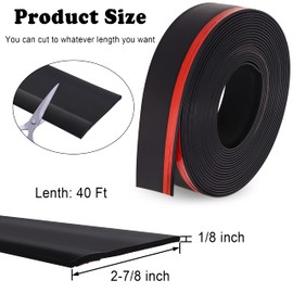 3-Inch Rubber Slide Seal for RV Slide Out, Weather Stripping Wiper with Adhesive Tape, 40 Ft Truck Trailer Black Rubber Stripping for Noise and Weather Protection