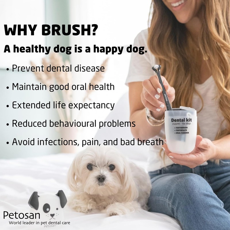 Petosan Poultry Flavour Toothpaste for Dogs - Anti-Tartar, Plaque Control,