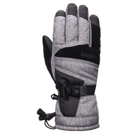 SNOTEK Women's Winter Ski Gloves for Skiing and Snowboarding (XS/S, ST113-GREY)