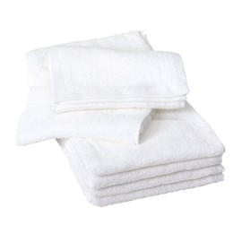 Hiorie Men'S Face Towel, Men's Wrap, Long Length, Set of 5, White, Senshu Towel, Head Wrap Towel, Made in Japan