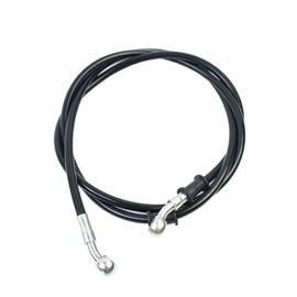 270-2400 AN3 1/8inch 28 Degree M10 Motorcycle Hydraulic Brake Line Oil Hose Pipe Fitting Stainless Steel Braided for ATV Motorcycle Motocross Pit Dirt Street Racing bike - black 800mm