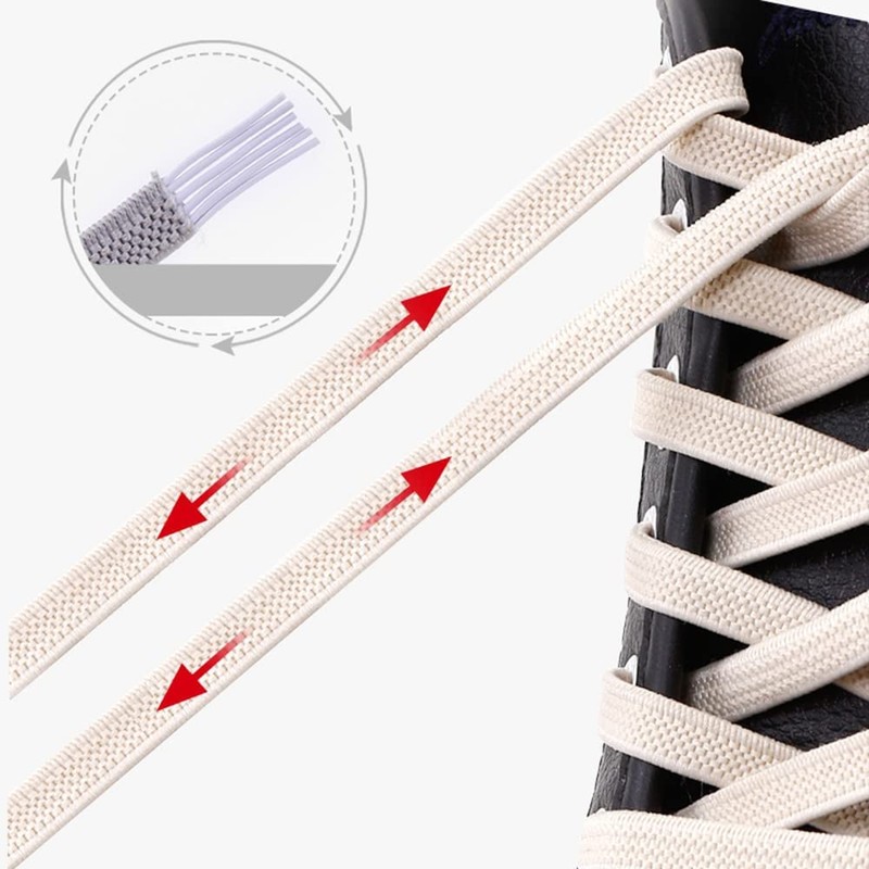 [VICT POPU] Shoelaces, No Tie Shoelaces, No Tie Shoelaces, Elastic